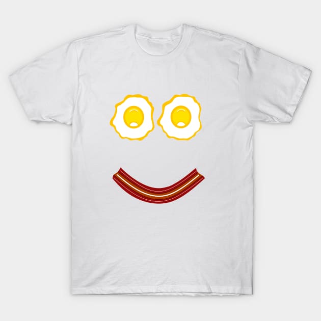 BACON And Eggs Breakfast Face T-Shirt by SartorisArt1